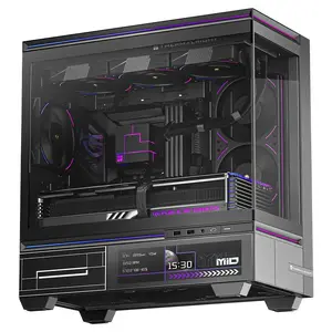 Computer case Thermalright TL‑M10 Vision (Black) — compact ATX/mATX tower, tempered glass side panel