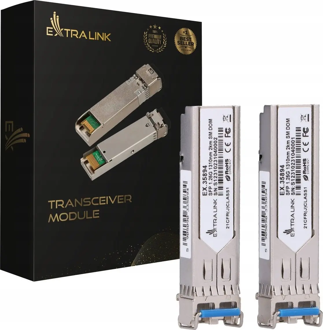 Extralink EX.35894 SFP 1.25Gbps 1310nm 2km (2-pack) Photo 3