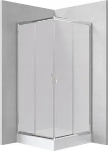 Shower enclosure with tray square 80 cm deante KYCZ642K