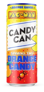 Газированный безалкогольный напиток CANDY CAN Pac-Man Orange Candy 0,33 л — банка 330 мл