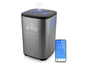 Gaisa mitrinātājs ETA NOBLE SMART ultraskaņas 5 L, 25 W, balts — līdz 40 m³