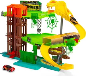Rotaļu garāža Dickie Jungle Garage 203338004 — daudzlīmeņu automašīnu spēļu komplekts