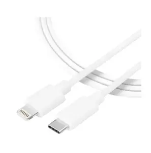 Cable USB-C to Lightning 1 m Tactical — smooth thread, white