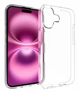 Phone back cover Insmat Crystal for Apple iPhone 16 Plus, transparent, protective shell