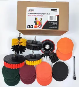 Brush Set for Drill Silver 22-piece (cleaning brushes) model 11023