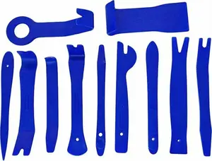 Aptel upholstery trim removal tool set AG559F — 11-piece blue pry and clip extractors