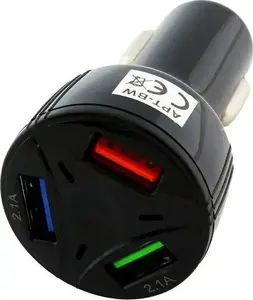 Автомобильное зарядное CGAuto PLS34H — 3× USB-A, суммарный выход 3.1 A