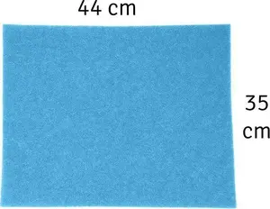 Fridge Antibacterial Mat Aptel AG748, set of 3, 44×35 cm, blue