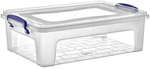 Storage box Lumarko Michelino 40020 transparent plastic 6 L