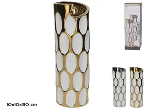Ваза Decorlife модель 8445393372761 — стеклянная ваза 10 x 30 см, 2 вида
