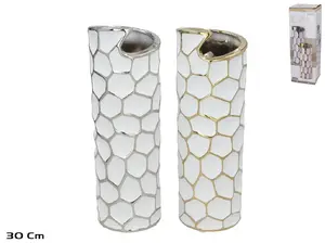 Керамическая ваза Decorlife 10×10×30 см, 2 варианта (8445393539973)