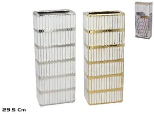 Керамическая ваза Decorlife 12 × 7,5 × 29,5 см, 2 варианта