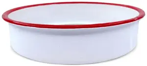 Round enameled baking dish Bosch 5V1222KR28 28×6.0 cm white