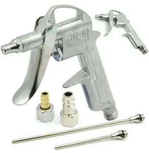 Air Blow Gun Silver model 10499 with multiple nozzle tips