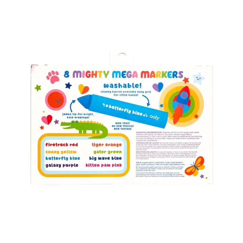 Ooly Mighty Mega смываемые маркеры 8 цветов Photo 7