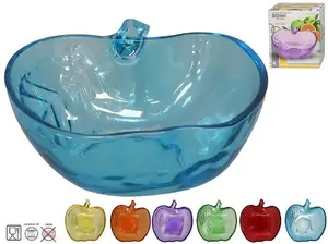Glass Apple Bowl Microsoft KITCHEN&GO 12.5×13×4.7 cm, 6 colors