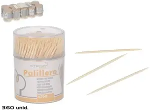 Toothpick Holder JetWorld 360 pcs compact 7×5×5 cm clear plastic for kitchen and table