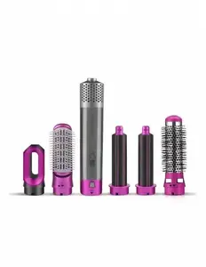 Hair styler kit Ultra Parts Rosberg 555R51100W 5-in-1 1000W with 5 attachments and hanging loop, purple