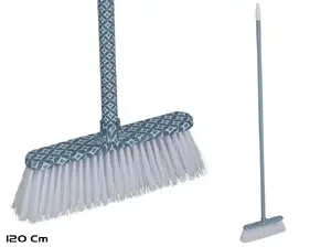 Broom with Handle Gerimport 120 cm — broom head 130 x 25 x 4.5 cm