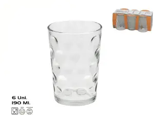 Glāžu komplekts (6 gab.) MONROE 190 ml — dzērienu glāzes, 190 ml, 6 gab.