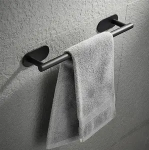 Bathroom towel holder Aptel AG945A wall-mounted steel 40 cm black