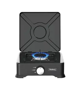 Gas Hob Electrolux Rosberg R51454E1 — single-ring, 30 mbar, 2 kWh, black carbon steel, cast aluminum