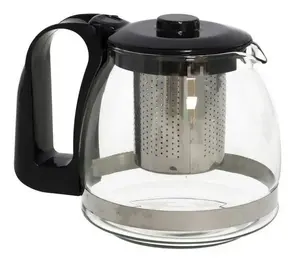 Stikla tējkanna ar filtru Lumarko KITCHEN&GO — 1600 ml, karstumizturīgs stikls, noņemams filtrs