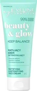 Дневной и ночной детокс-матирующий крем для лица Eveline Beauty & Glow Keep Balance 75 мл