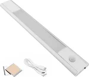 Aptel LED piešaurama lampa ar kustības sensoru ZD106B 50 x 4.2 cm, balta