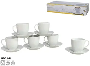 Lumarko 6-cup/plate set, 12 pieces, 8×13×13 cm, KITCHEN&GO