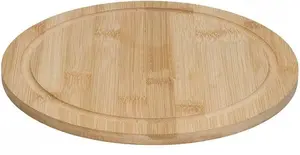 Cutting Board Lumarko round bamboo 1 x 30 x 30 cm KITCHEN&GO