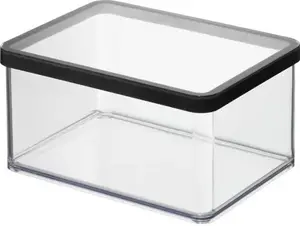 Stoneline food storage container set rectangular 4 pcs — 0.4 L, 0.8 L, 1.4 L, 2.3 L