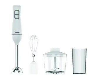 Rokas blenderis Beta Tools 5R1112OSCW — 350 W, nerūsējošā tērauda blendēšanas kāts, bļoda komplektā