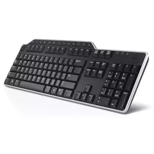 Dell tastatūra KB-522 biznesa multivides vadu tastatūra, krievu izkārtojums, melns, vadu, USB 2.0, ciparu tastatūra