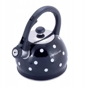 Teakettle Kamille 1070 BL stainless steel whistling 2.0 L (black)