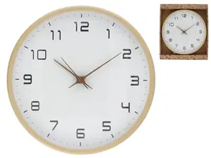 Sienas pulkstenis Decorlife 30 x 30 x 5 cm, koka dizains, modelis 8445393406695