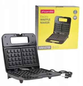 Waffle Maker Kamille 6719 — Belgian waffle iron, 2 waffles, plate size 21.5×12.5 cm