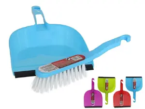 Mini scoop with brush set Gerimport 7×19×31 cm, compact dustpan and hand broom