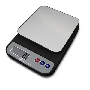 Kitchen scale Reach R51651P (55R51651PB) 5 kg capacity, LED display, battery-powered (2×AAA), black-gray