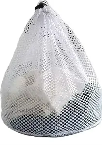 Laundry Wash Bag Aptel AG782 40x30 cm White — Protective Mesh Bag for Delicates