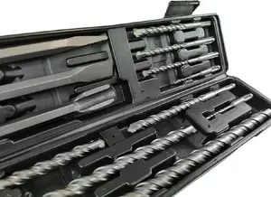 Drill bit set Silver 12-piece SDS‑Plus in case, model 10426