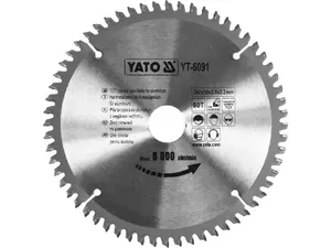 Диск пильный YATO YT-6091 для алюминия 200x30 мм, 60 зубьев
