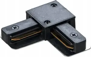 Mounting L-connector for surface-mounted rail, DPM STLB, black