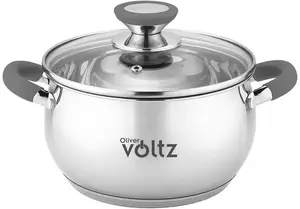 Maku cooking pot Voltz OV51210N20 20 cm, 3.5 L, stainless steel, grey handles