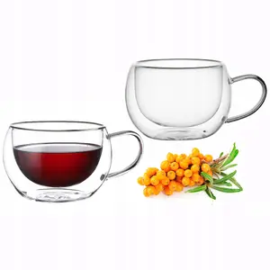 Double-walled glass mug set Kamille 9002 — 2 × 300 ml