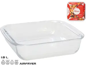 Baking dish Marinex square glass 25 x 22 x 5 cm, 1.8 L