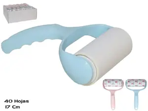 Lint roller Gerimport 40 sheets, roller size 17 cm, dimensions 17 x 13 x 6 cm, Gerimport