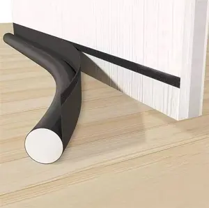 Door Draft Excluder Seal Aptel AG706C — 95 cm, black, tubular door seal