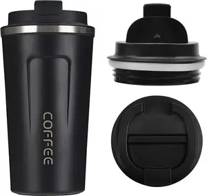 Travel mug Aptel AG369B stainless steel 510 ml black