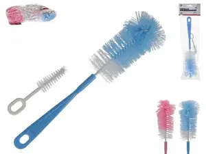 Bottle cleaning brush Gerimport 30 × 6 × 6 cm, handle brush for bottles and narrow containers